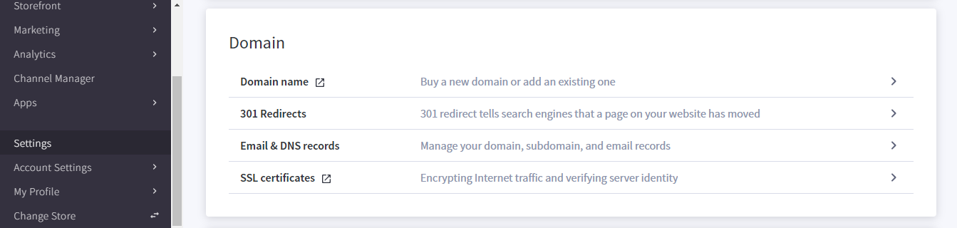 set up bigcommerce custom domain